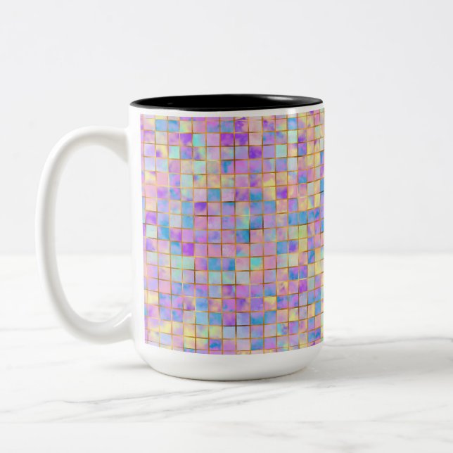PASTEL MULTI FÄRGAD MUGG (Vänster)