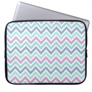 Pastel Multifärgad Chevron Mönster 2 Laptop Sleeve