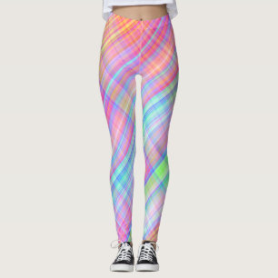 Pastel Multifärgad Play Fabric Leggings