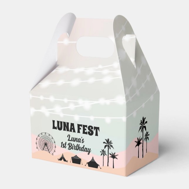 Pastel Music Festival Födelsedagspresentlåda Presentaskar (Framsidan Sidan)