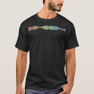 Pastel Musik Vågor Pride Subtil HBT Regnbåge Gay R T Shirt