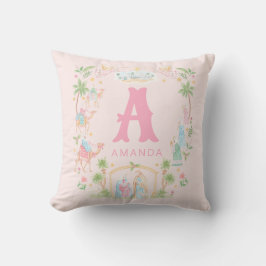 Pastel Nativity Monogram Kudde
