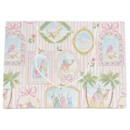 Pastel Nativity Scenes Striped