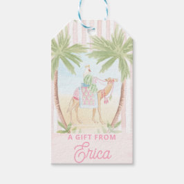 Pastel Nativity | Scenes Striped Presentetikett