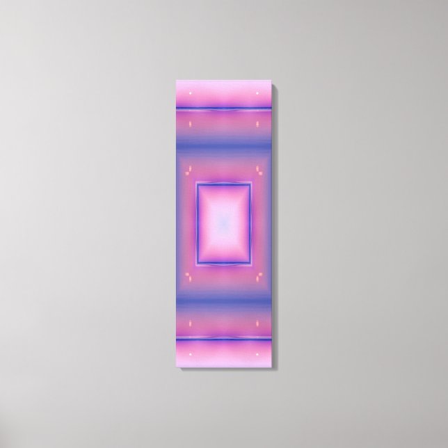 Pastel Neon Portal Kaleidoscope Wall Art Canvastryck (Framsida)