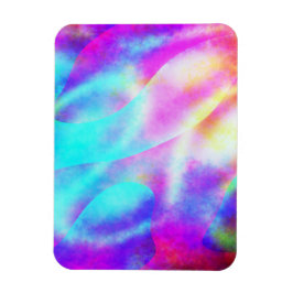 Pastel Neon Rainbow Gradient Art Magnet
