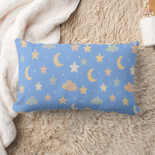Pastel Night Himmel Dreams Lumbarkudde (Filt)