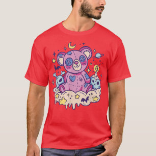 Pastel Nu Goth Kawaii Nalle Creepy Occult Manar T Shirt