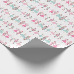Pastel Nutcracker Ballet Rosa Wrapping Papprare Presentpapper