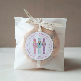 Pastel Nutcracker Ballet Soldiers God jul Runt Klistermärke