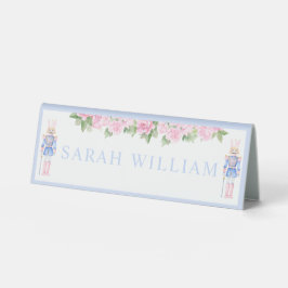 Pastel Nutcracker Bord Tält Sign, 6 x 2 tum