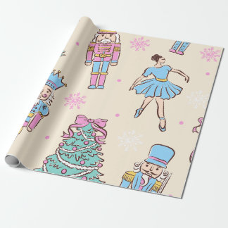 Pastel Nutcracker Christmas Presentpapper