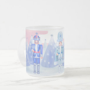 Pastel Nutcracker Kung Frostad Glasmugg