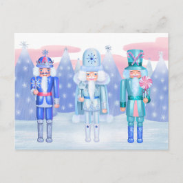 Pastel Nutcracker Kung Vykort