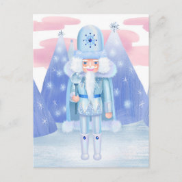 Pastel Nutcracker Winter Kung Vykort