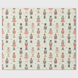 Pastel Nutcrackers and Ballerinas Presentpapper
