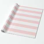 Pastel  och White Wide Vågrät Stripe Presentpapper<br><div class="desc">Pastellkrita,   och vitt Vågrät,  radbyte Pappert</div>