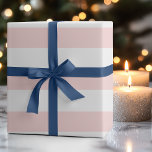 Pastel  och White Wide Vågrät Stripe Presentpapper<br><div class="desc">Pastellkrita,   och vitt Vågrät,  radbyte Pappert</div>