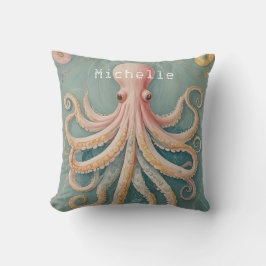 Pastel Octopus of Enchanted Reef Kudde