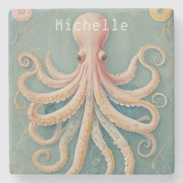 Pastel Octopus of Enchanted Reef Stenunderlägg