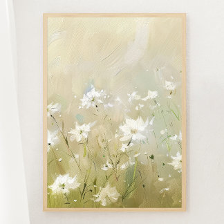 Pastel Oliv grönt Wildblomsfärgutskrift 2 av 3 Poster