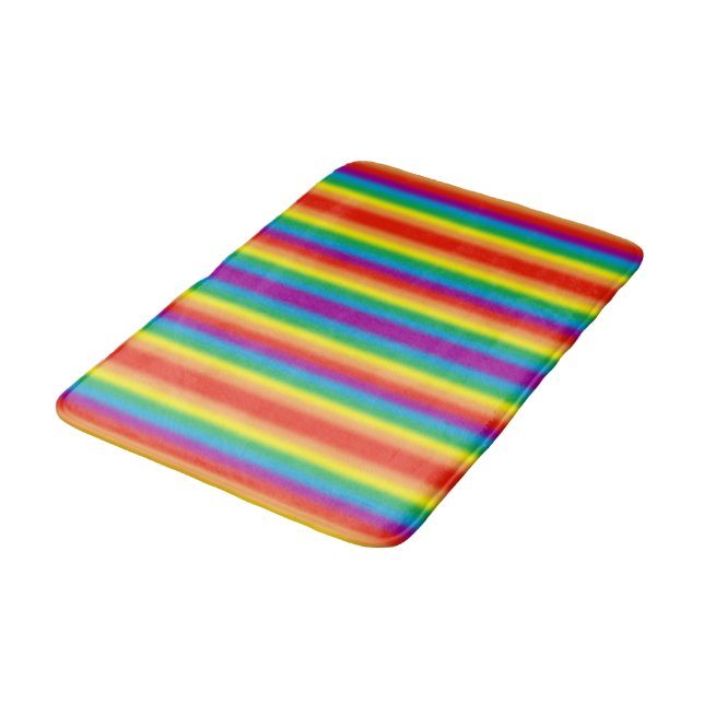 Pastel Ombre Gay LGBT Pride Rainbow Flagga Badrumsmatta (Vinklad)
