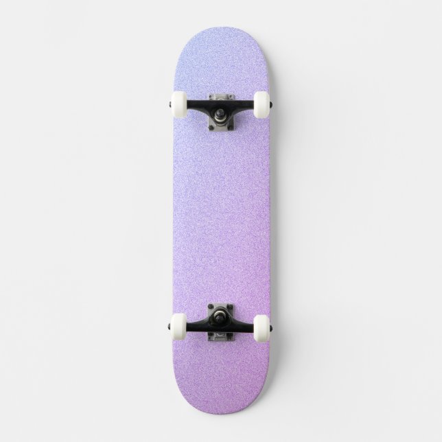 Pastel Ombre Glitter Skateboard Bräda 20,5 Cm (Framsida)