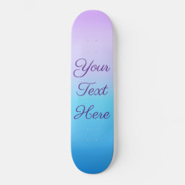 Pastel Ombre Lavender Blue Mini Skateboard Bräda 18,5 Cm