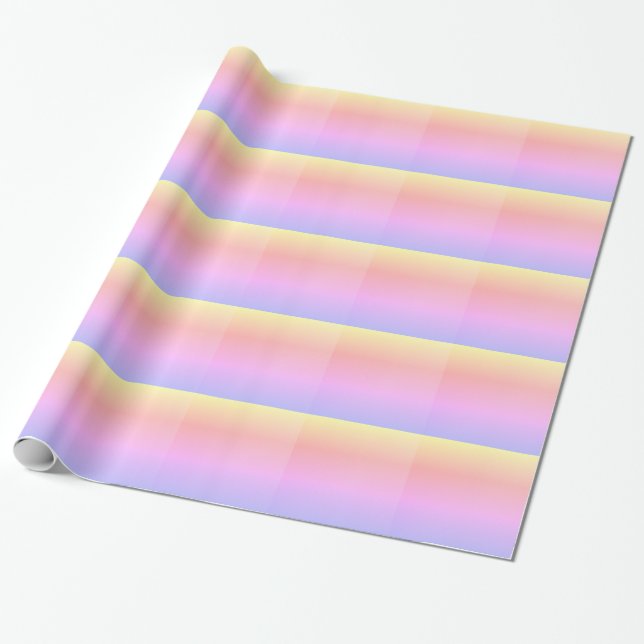 Pastel Ombre Presentpapper (Utrullad)