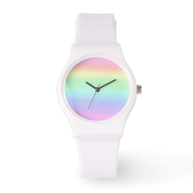 Pastel Ombre Rainbow Armbandsur (Framsida)