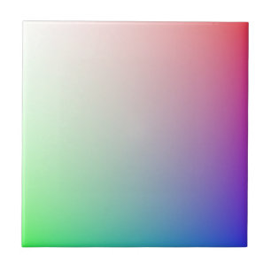Pastel Ombre Rainbow Färg Kakelplatta