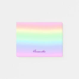 Pastel Ombre Rainbow Post-it Notes