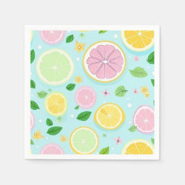 Pastel Orange Mönster Pappersservett