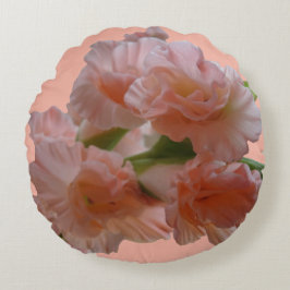 Pastel Orange Rosa Gladioli Cust. Dekorativ kudde