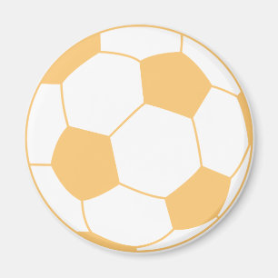 Pastel Orange Soccus ball Magnet