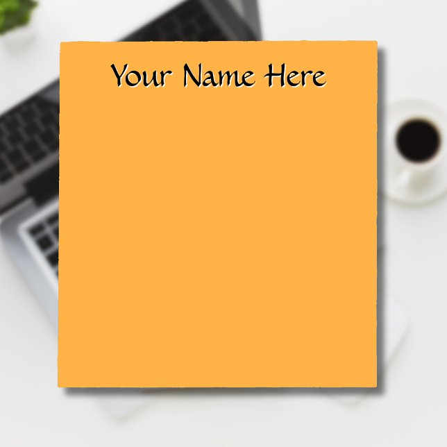 Pastel Orange Unik Personlig Lärargåvor Anteckningsblock (Skapare uppladdad)