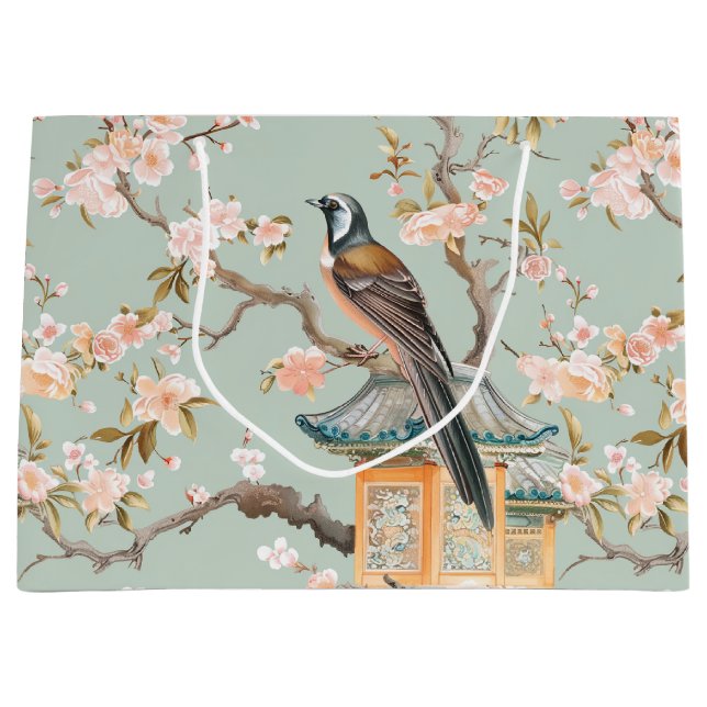 Pastel Oriental Bird and Fruit Blommars (Framsidan)