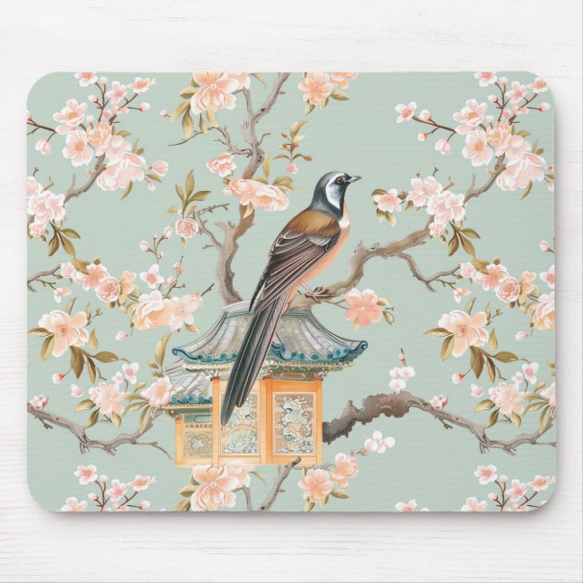 Pastel Oriental Bird and Fruit Blommars Musmatta (Framsidan)