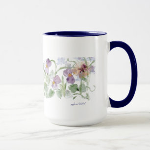 Pastel Pansies - Mugg