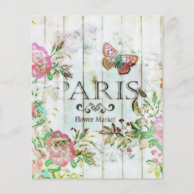 Pastel Paris blommigt (Framsida)