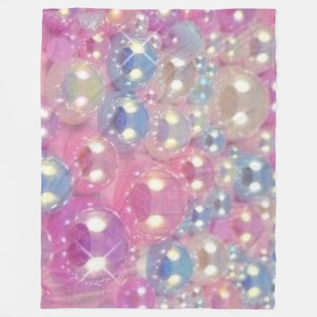 Pastel Pärlor Fleecefilt (Framsidan)