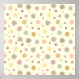 Pastel Party Pollen - sömlös mönster. Poster