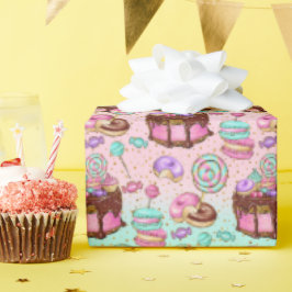 Pastel Party Sweets Birthday Presentpapper