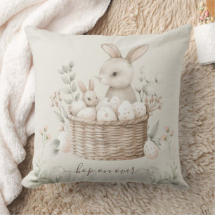 Pastel Påsk Brunch & Egg Hunt Bunny Basket Eggs Kudde
