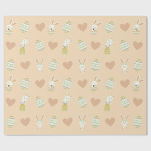 Pastel Påsk Delight: Bunny & Egg Mönster Presentpapper