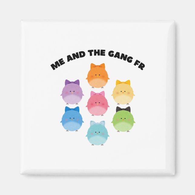Pastel Påsk Funny Homies Meme Cute Ba Magnet (Framsidan)