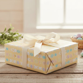 Pastel Påsk Parad Wrapping Papper Presentpapper