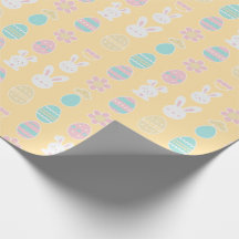 Pastel Påsk Parad Wrapping Papper