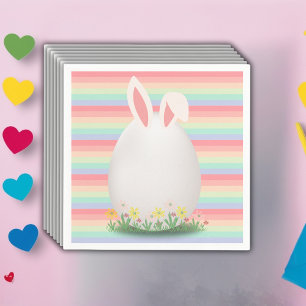 Pastel Påskägg Bunny Baby Shower Pappersservett