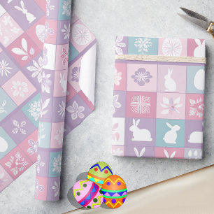Pastel Påskhare Cute Giftwrap Presentpapper
